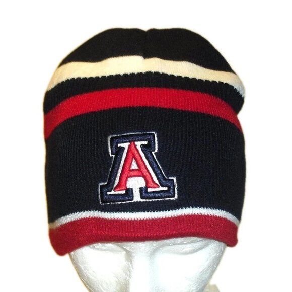 Arizona Wildcats University Mens Reversible Beanie Winter Hat Cap New - Picture 1 of 4